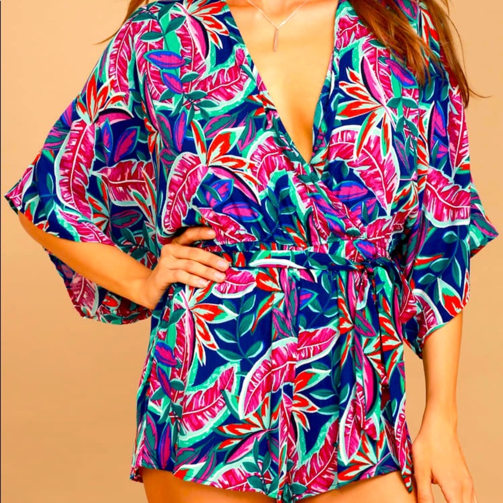 Hypnotized Purple Print Romper